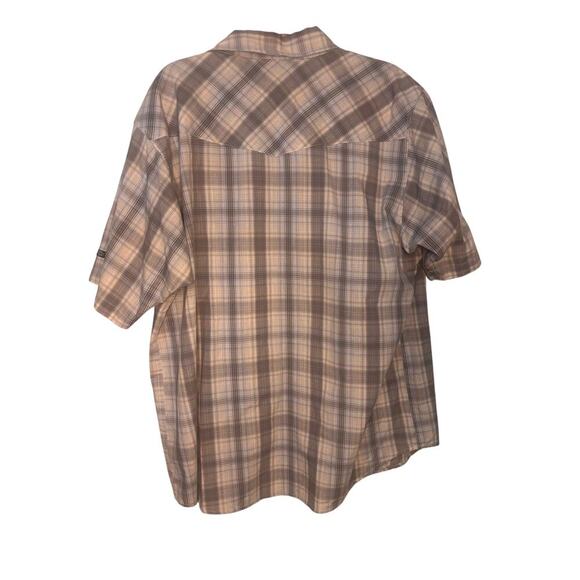 Dickies Plaid Brown Collared shirt - Picture 2 of 5